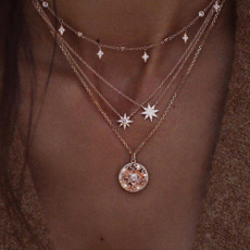 clavicle  chain, Star, Jewelry, Gifts