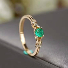 emeraldring, Gifts, gold, Gemstone