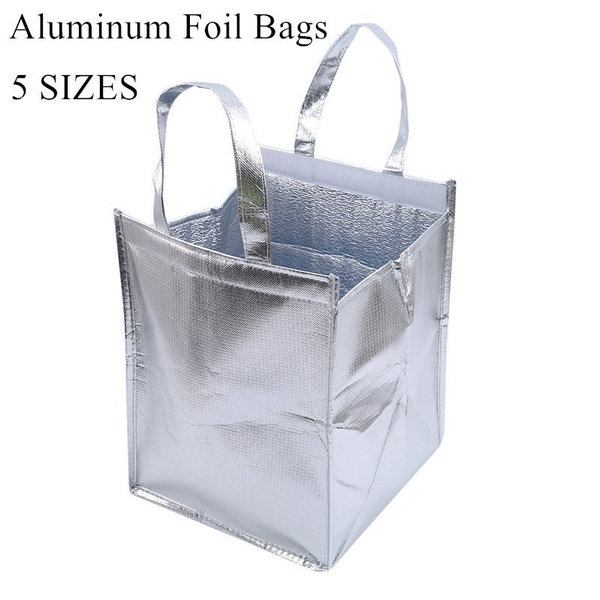 Aluminum Foil Cake Pizza Cooler Bags Lunch Picnic Box Insulated