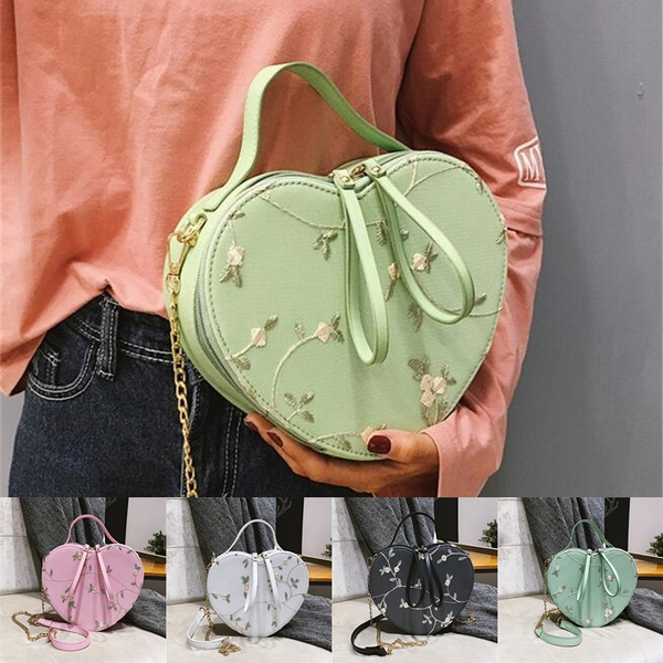 Heart-shaped Purses and Handbags for Women Designer Girls Shoulder