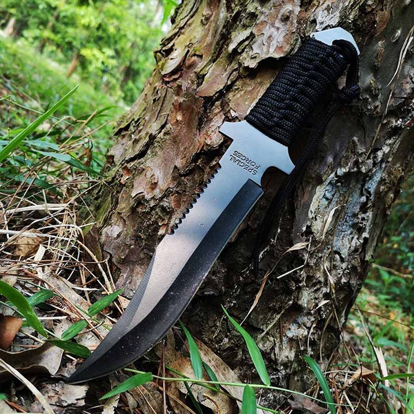 TACTICAL COMBAT Force Dive KNIFE Survival Hunting BOWIE DAGGER Fixed Blade | Wish