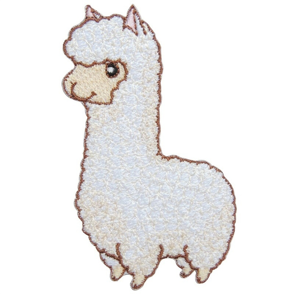 Llama Alpaca Patch Iron On Sew On Lama Sheep Embroidered Badge Animal Embroidery 