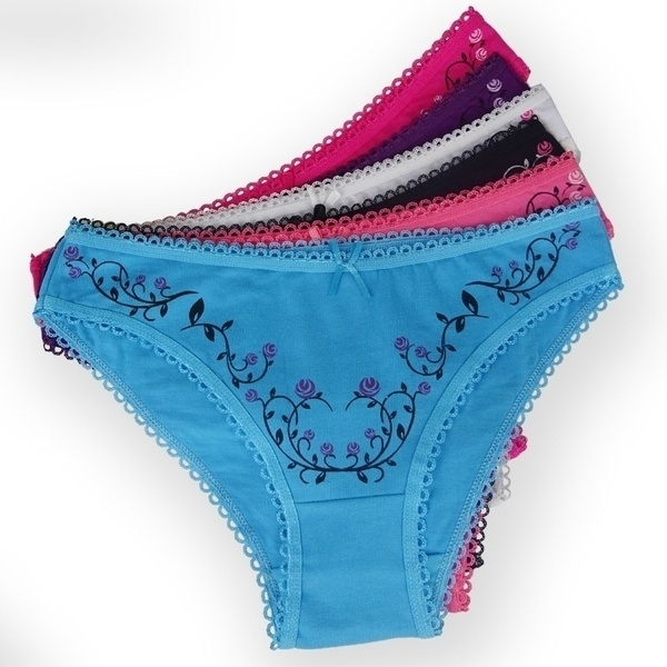 Plus size Calcinha Female Women Cotton Underwear Panties Women's Butt  Lifter Briefs (6pcs/lot) SIZE M L XL