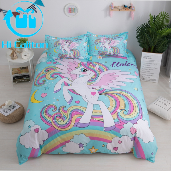 3d unicorn bedding