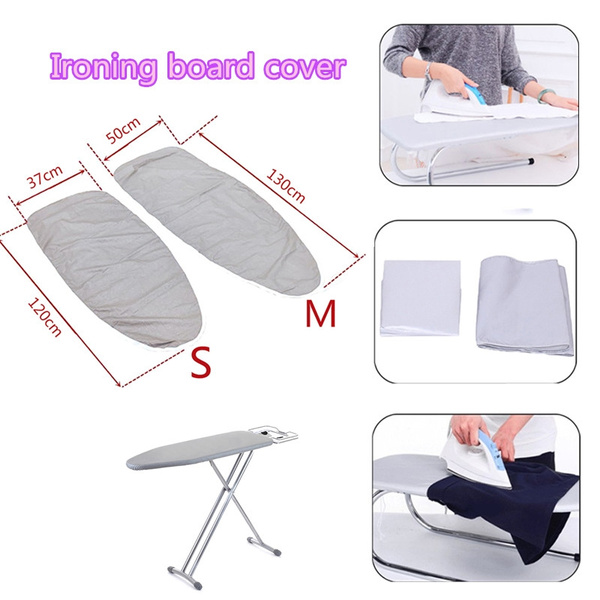 Universal silver coated ironing board cover & 4mm pad thick reflect heat 2sizeBH