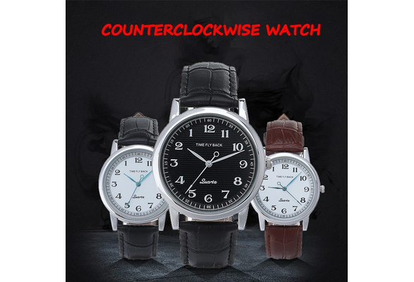 E157, Round Shape, Blue Dial, White Needle, Steel Strap, Anticlockwise  Unisex Wrist Watch : Amazon.in: Fashion