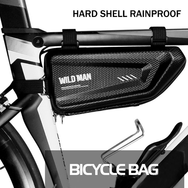 Details about   Black Mountain Bike Hard Shell Triangle Bag Kit Riding Accessories Waterproof 