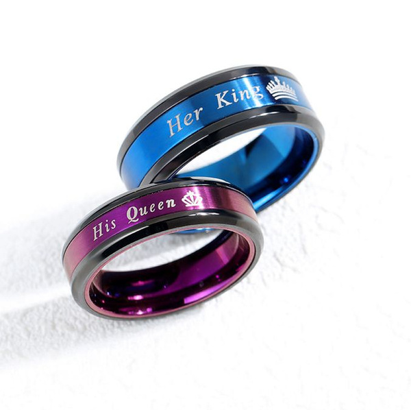 His and her 2025 king and queen rings