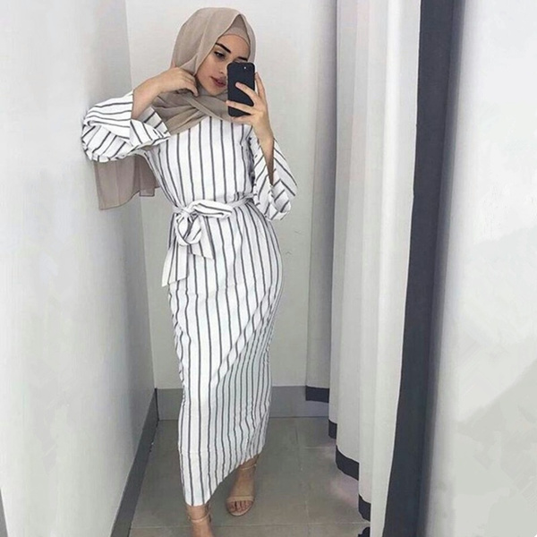 kleid Dubai Open Abaya Muslim Lady 