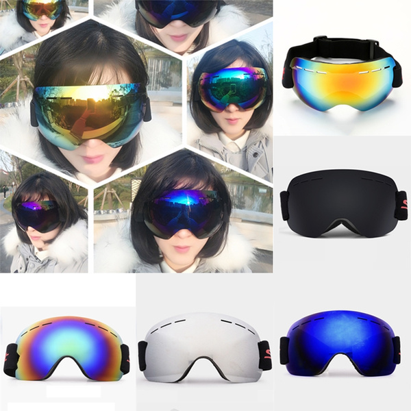 Frameless Snowboard Professional Ski Goggles Anti UV DoubleLens Wish