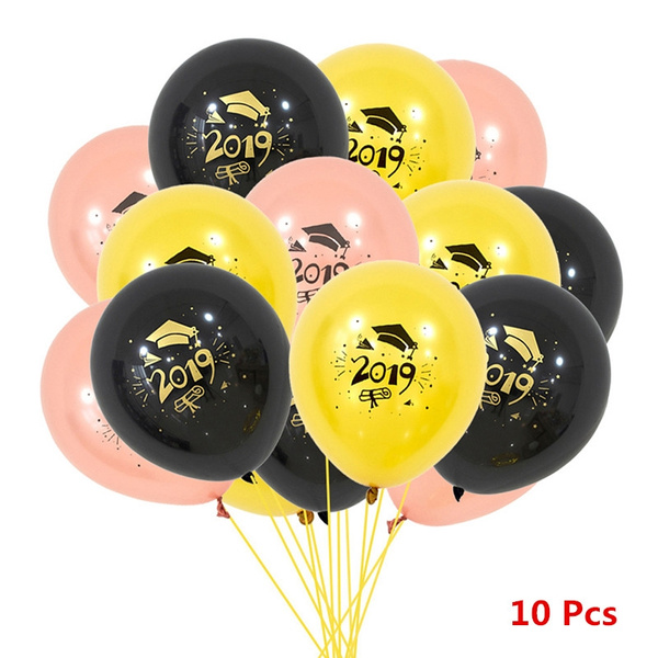 10pcs Graduation Balloons 2019 Latex Ballons Grad Gifts Graduation Party DecBDA 