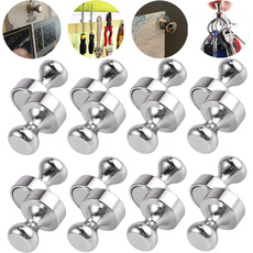16PCS Magnetic Neodymium Push Pins Magnets Refrigerator Stainless Steel Strong Magnet Pins for Noticeboard Memo Board