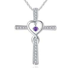 Love, Infinity, Cross necklace, Gifts