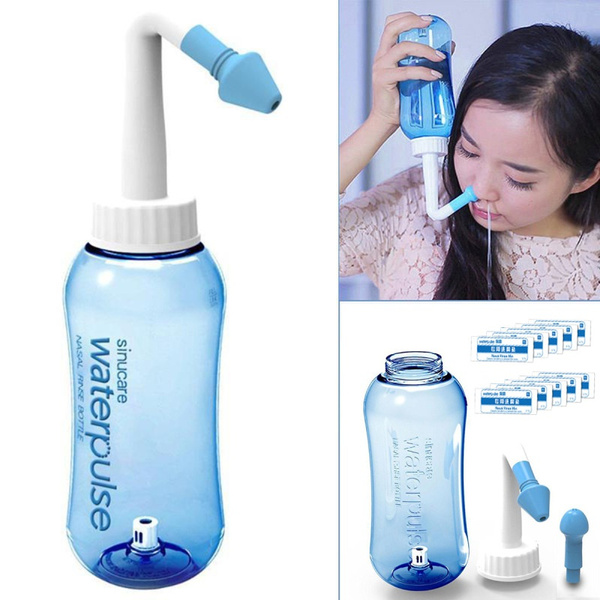 Nasal Nose Wash Bottle Kit Neti Pot Yoga Detox Sinus Allergies Relief ...