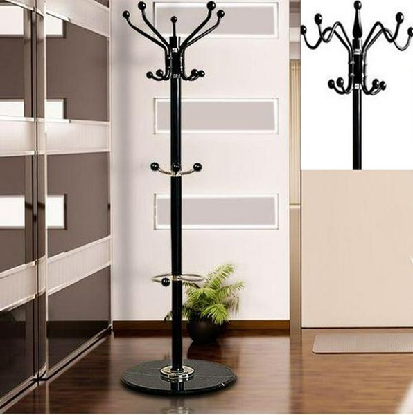 Modern Black Fixed Hall Stand Coat Rack With Umbrella Tree Style Hat Clothes Hanger 2 Fr Wish Modern Black Fixed Hall Stand Coat Rack, Black Coat Rack And Umbrella Stand