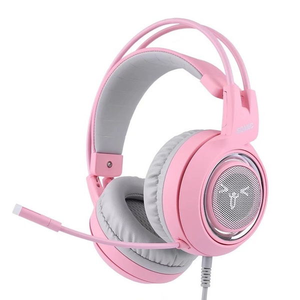 G951s Pink Cat Ears Wired Headphone Super Cute Lightweight Hd Stereo Sound Headset For Girls Women Wish