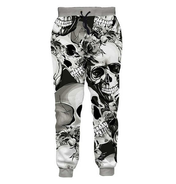 New Hot Fashion 3D Skull Joggers Pants Men Women Spring Loose Sweatpants  Pantalon Homme Casual Hip Hop Trousers