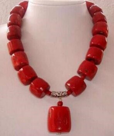 Necklace, Coral, Jewelry, Red
