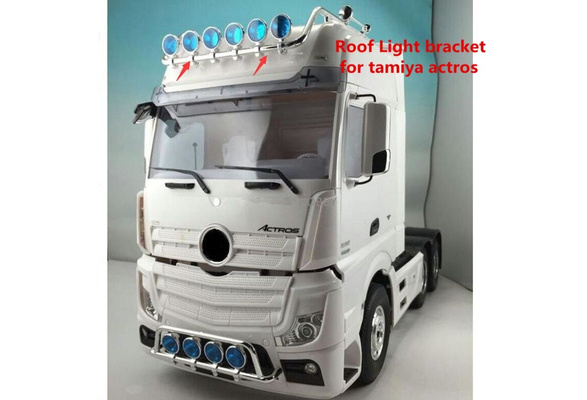 1/14 Roof Lightbar With Light box For Tamiya Rc Truck Mercedes Actros