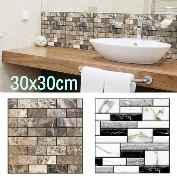 3d Wallpaper Kitchen Backsplash Tile Peel And Stick 3d Vinyl Self Adhesive Wallpaper For Bathroom Living Room Home Decor Wall Paper Wish