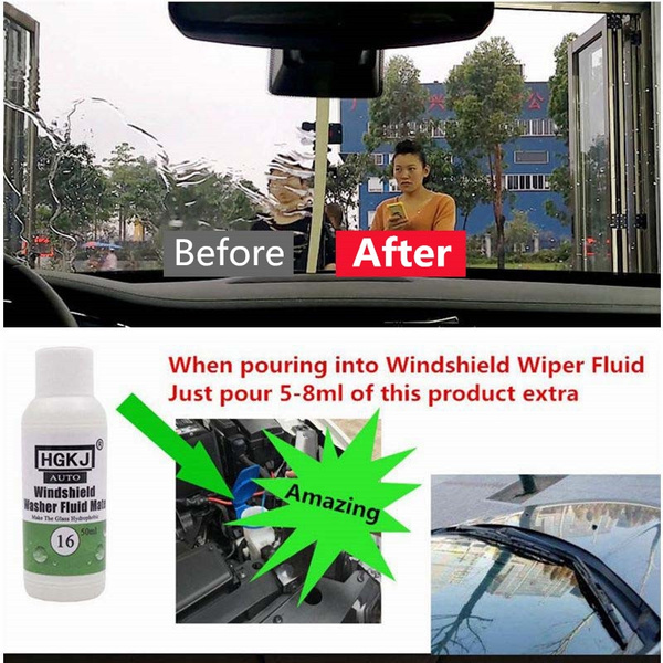 HGKJ Car Windshield Wiper Fluid Mate Auto Windshield Washer Fluid Additive  Car Glass Coating Hydrophobic