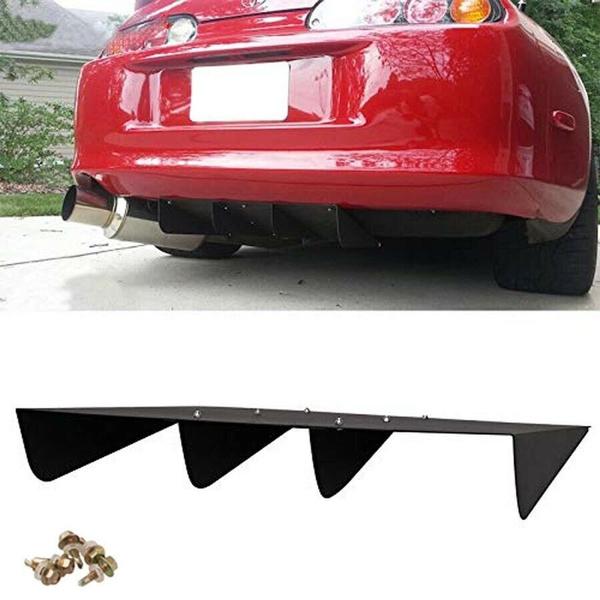 Rear Diffuser Bumper 4 Fins Spoiler 22x 20 For Mitsubishi 3000GT 1991 1999 375834030689