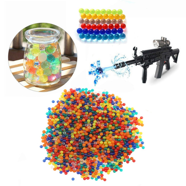 10000pcs/packet colored orbeez soft crystal water gun paintball bullet grow  water beads balls toy gun toys Orbita pistolet a eau