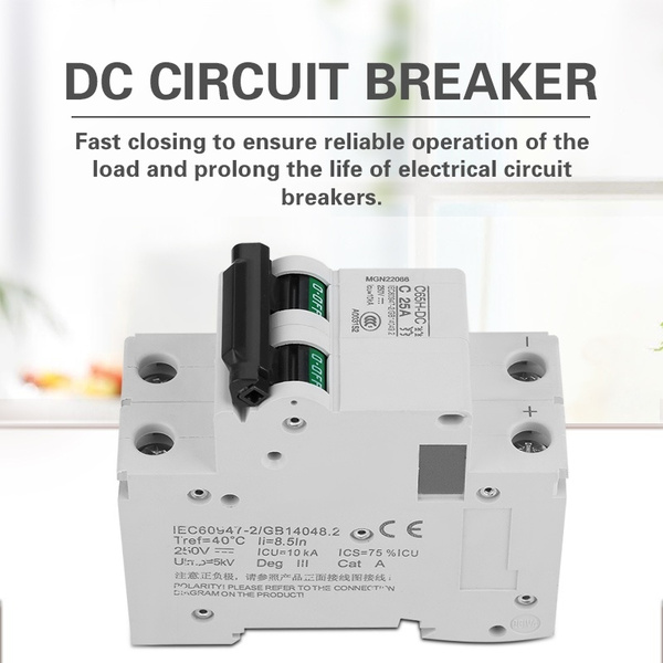 2P DC 1000V Low-voltage DC Circuit Breakers For Solar Panels Grid System 