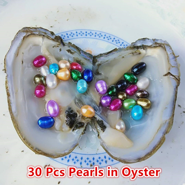 30 Pcs Love Best Wishes Pearl Natural Mussel Freshwater Pearls in