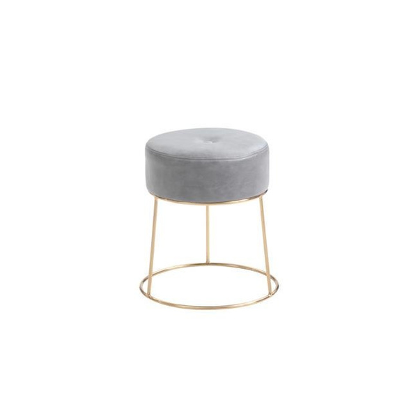 Hodedah HI3538 PU Vanity Stool Grey