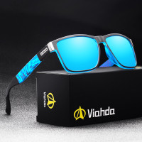 VIAHDA Polarized Sunglasses Men Sport Eyewear Brand Designer Driving Oculos  De Sol UV400 With Case