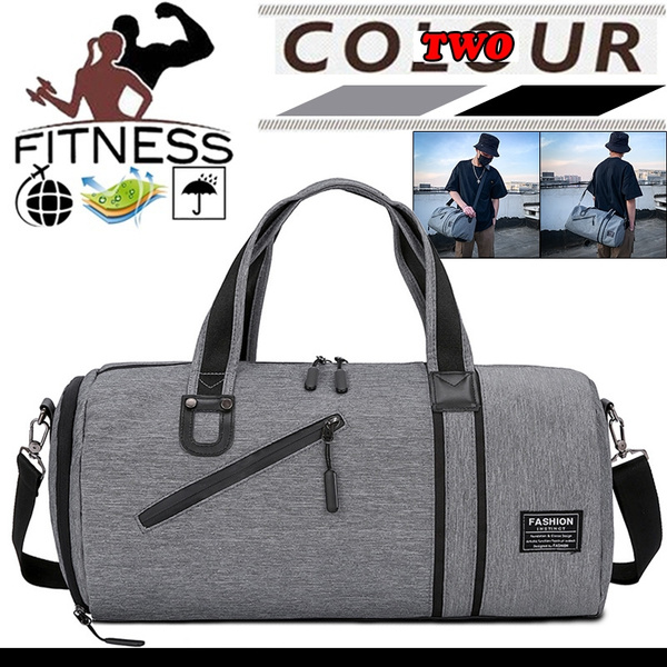 MarsBro Water Resistant Sports Gym Travel Weekender Duffel Bag with Shoe Compartment 