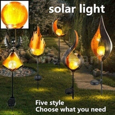 solarledlight, flamelawnlamp, Garden, Waterproof