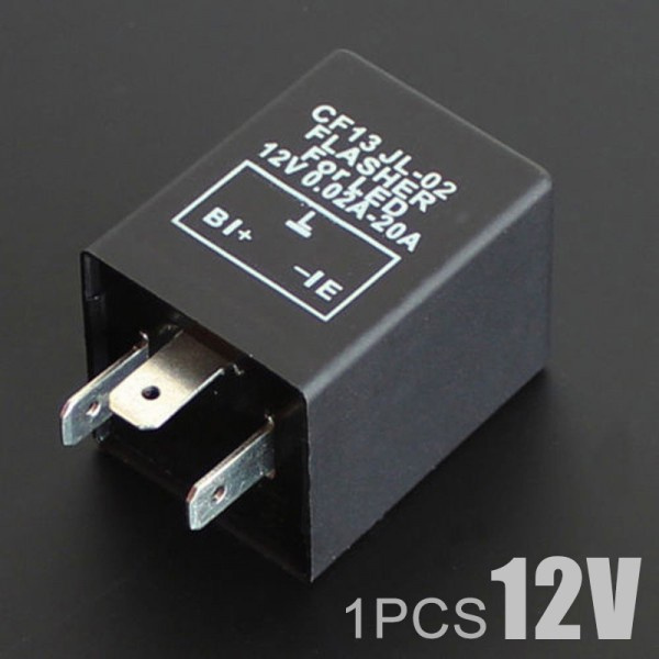 12V 3Pin Car Flasher Relay CF13 JL-02 Fix LED Light Turn Signal Hyper