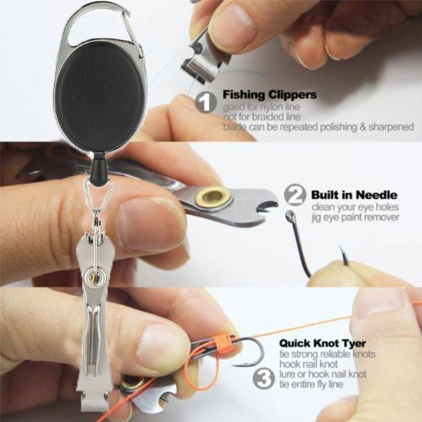 Quick Knot Tying Tool Fly Fishing Clippers Line Cutter Fast Hook Nail Knotter 