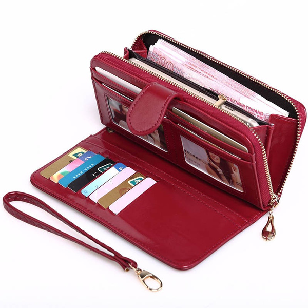 100% Sheepskin Genuine Leather Women Wallet Fashion Card Holder Coin Purse  Female Wallets Small Money Purses New Clutch Bag Color: 3 | Uquid shopping  cart: Online shopping with crypto currencies