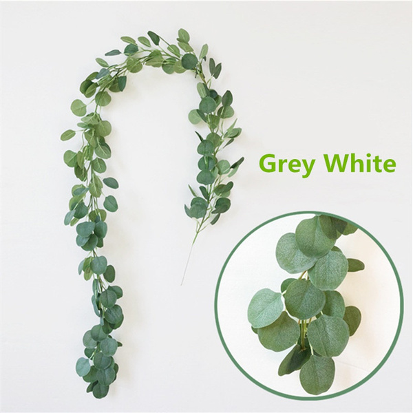 200cm Artificial Eucalyptus Garland Hanging Rattan Wedding Greenery Home Decor Table 8526