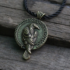 1pcs Norse Talisman Viking Raven Pendant Black Bird Celt Crow Necklace Men Pendant Fashion Jewelry