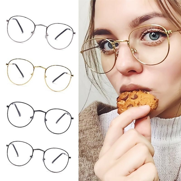 Gold frame hot sale womens glasses