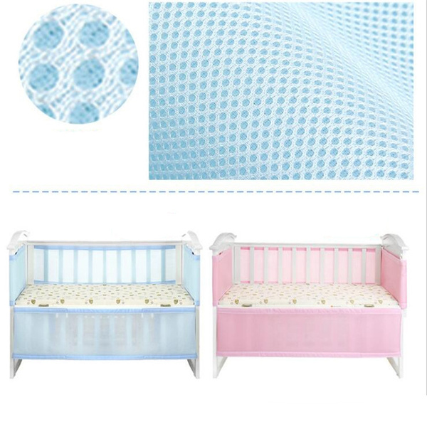 Breathable mesh crib bumper baby bedding crib lining crib set bed ...