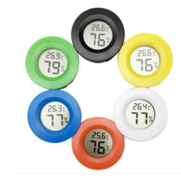 Mini Hygrometer Thermometer Digital Lcd Thermometer Round Humidity