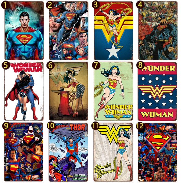 Unused Superman Wonder Woman Details about   Vintage Super Friends Decorative Cutouts 1976 