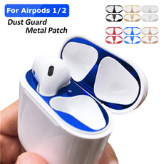 For Airpods Dust Guard Sticker Bluetooth Wireless Earphone Dust Proof Sticker Metal Patch for Airpods 2/1