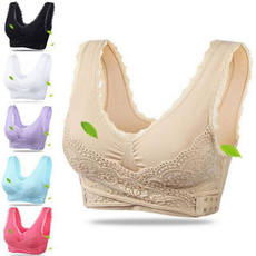 Summer Women Wireless Bra Air Permeable Cooling Sport Yoga 