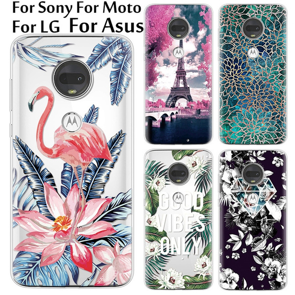 Summer Fashion Flamingo Flower Pattern Case For Motorola Moto G7 Play G5s Plus Eu G4 G5 Plus G6 Play Asus Zenfone 3 Laser Zc551kl Sony Xperia Xa1 Ultra 10 Xz2 E5 Z3