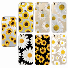 1pc Cute Summer Daisy Sunflower Floral Flower Soft Clear Phone Case For iPhone