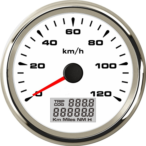 ELING 3-3/8 Truck Car GPS Speedometer Odometer Velometer 0-120KM/H with Trip Mileage 9-32V