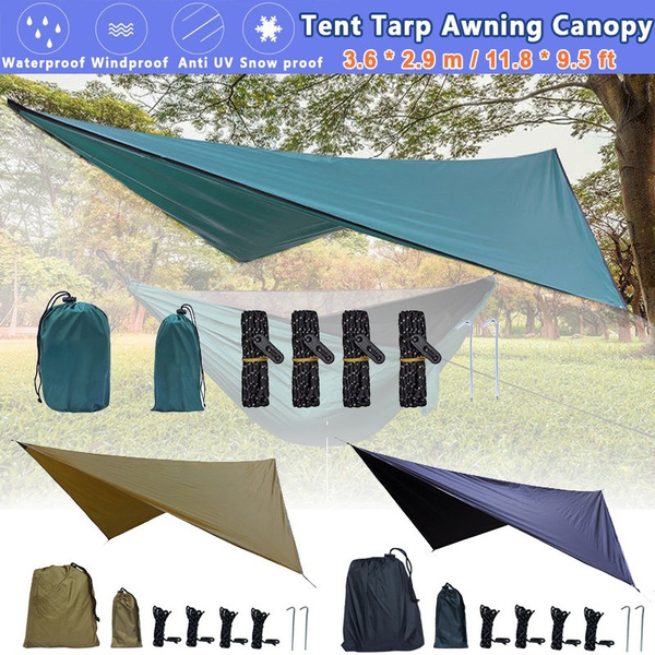Outdoor Camping Picnic Waterproof Tent Tarp Canopy Rain Sun Cover Shelter 