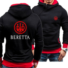 Men's Fleece Hoodies for Beretta Print Full Zip Up