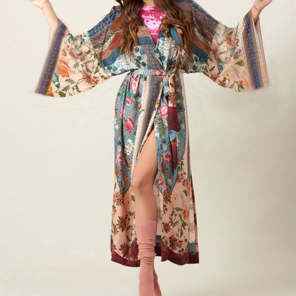 open front kimono cover up